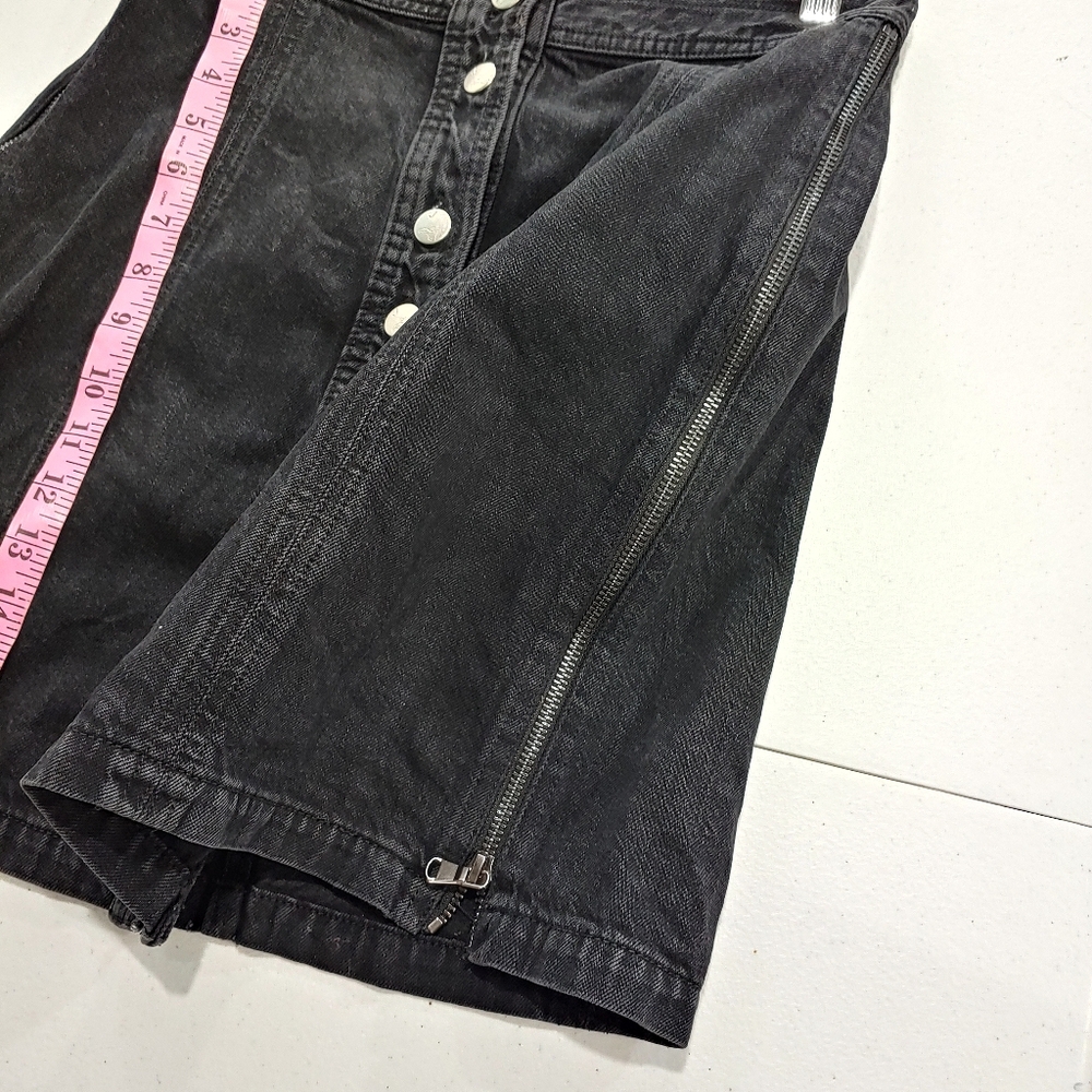 J. BRAND X BELLA FREUD BUTTON FRONT JEAN SKIRT WITH SIDE ZIP (711) - Picture 5 of 13